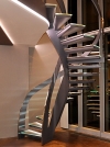 Designové schody se sklem